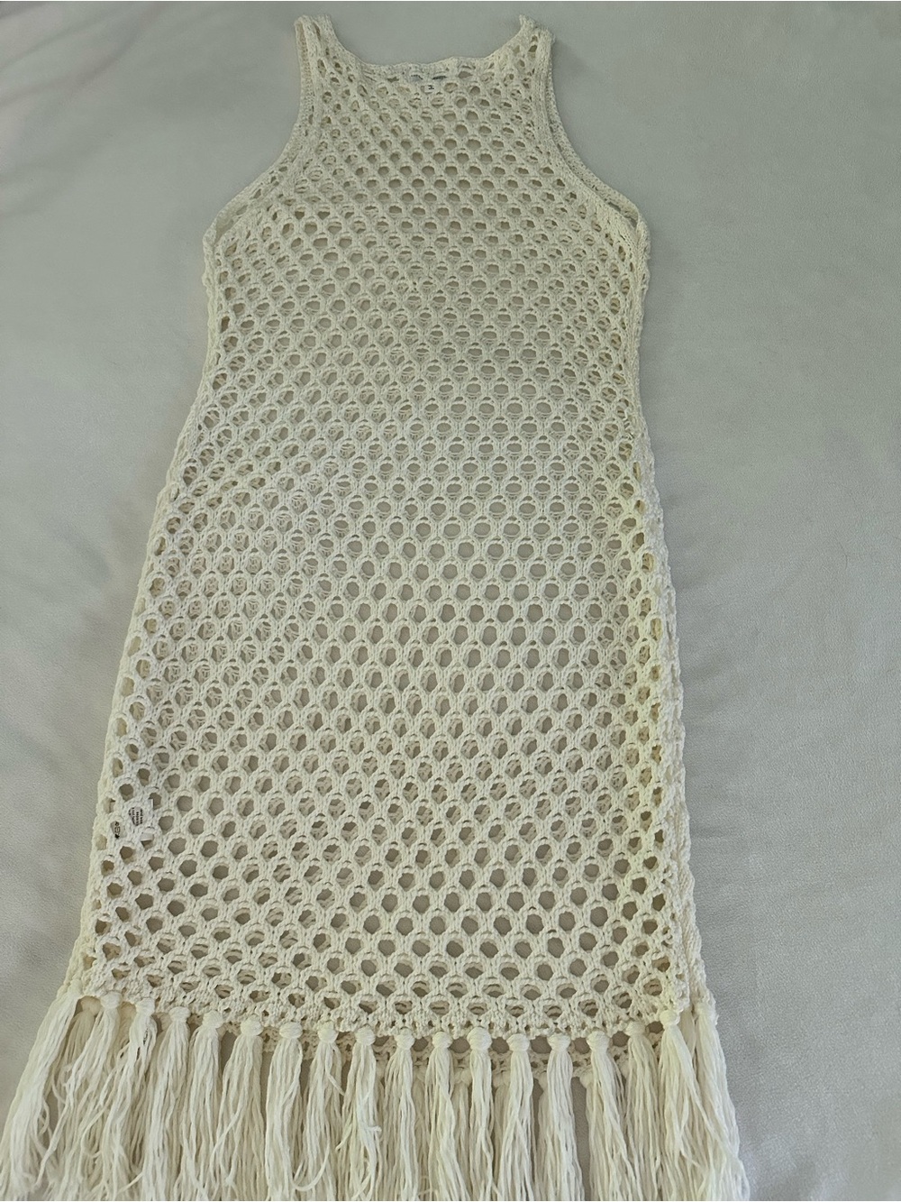 NWOT Superdown Bri White Crochet Dress Swim Coverup Small S - Picture 7 of 8